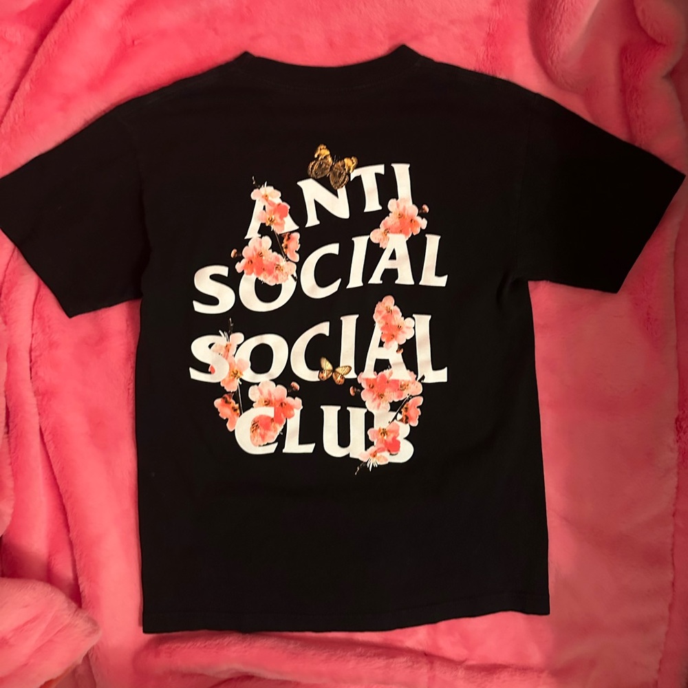 Anti Social Social Club - T-Shirt Logo Floral and Butterfly - Small